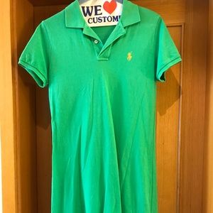 Ralph Lauren Sport Green Polo Dress Small
